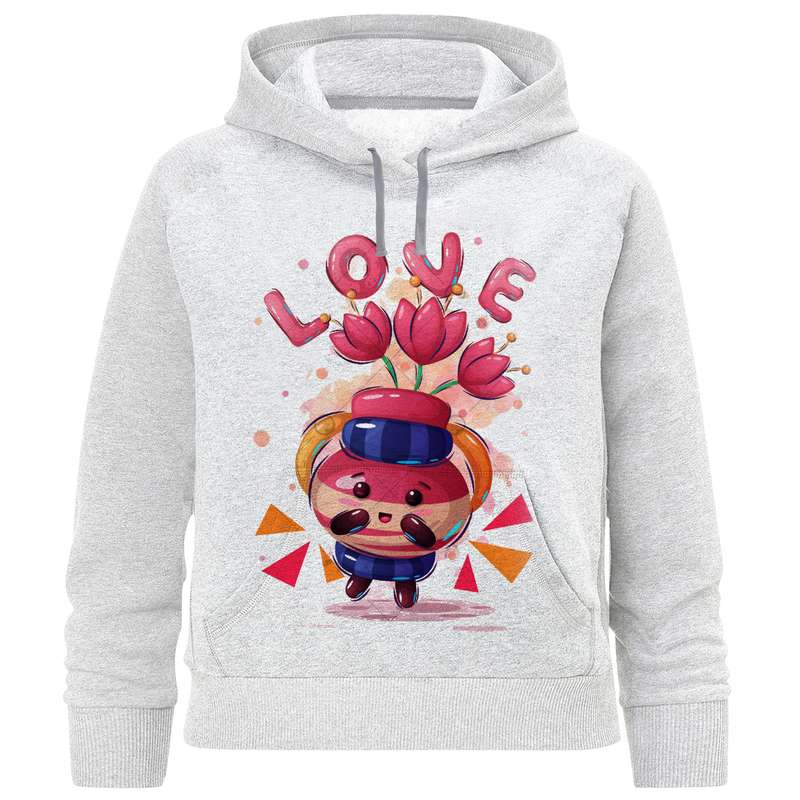 هودی دخترانه مدل F1041 LOVE