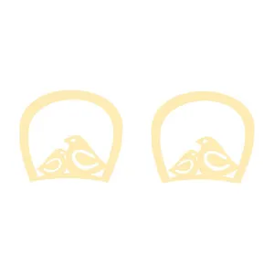 گوشواره طلا 18 عیار زنانه قیراط طرح پرنده کد GH5231