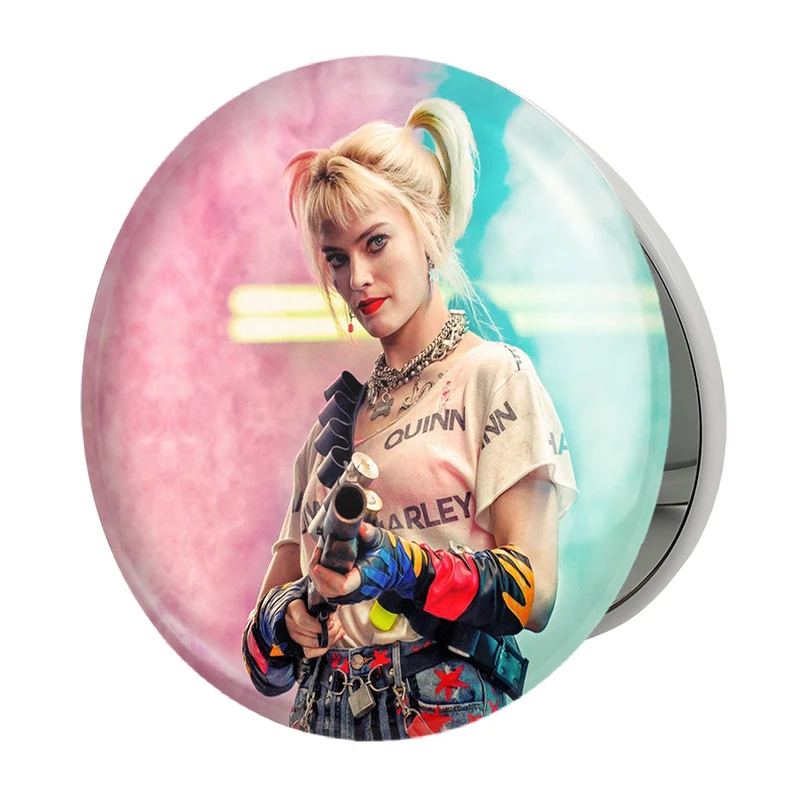 آینه جیبی خندالو طرح هارلی کویین مدل تاشو کد 2866 