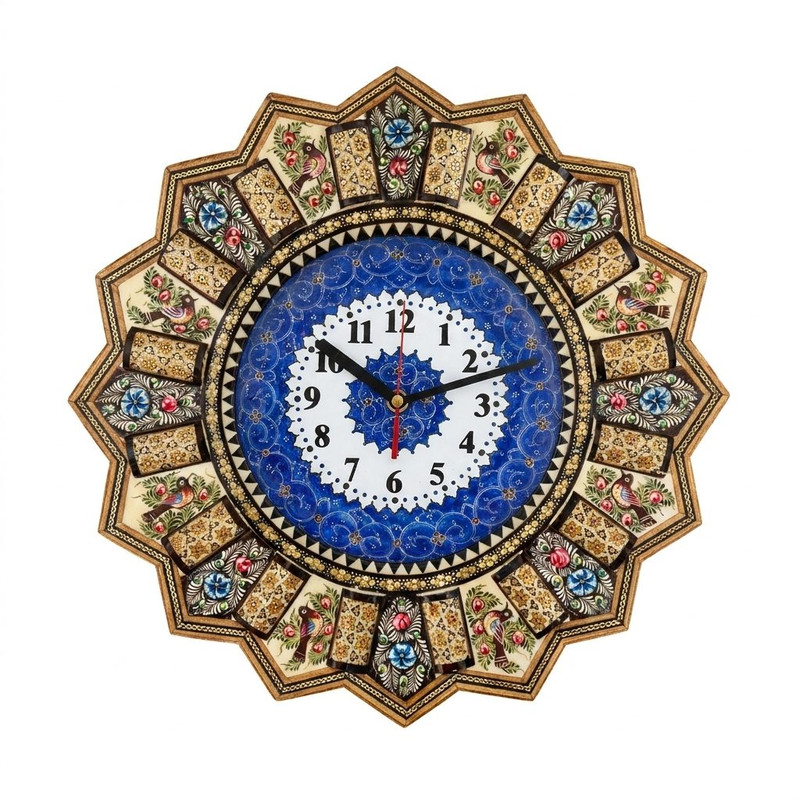 ساعت دیواری مدل خاتم کاری