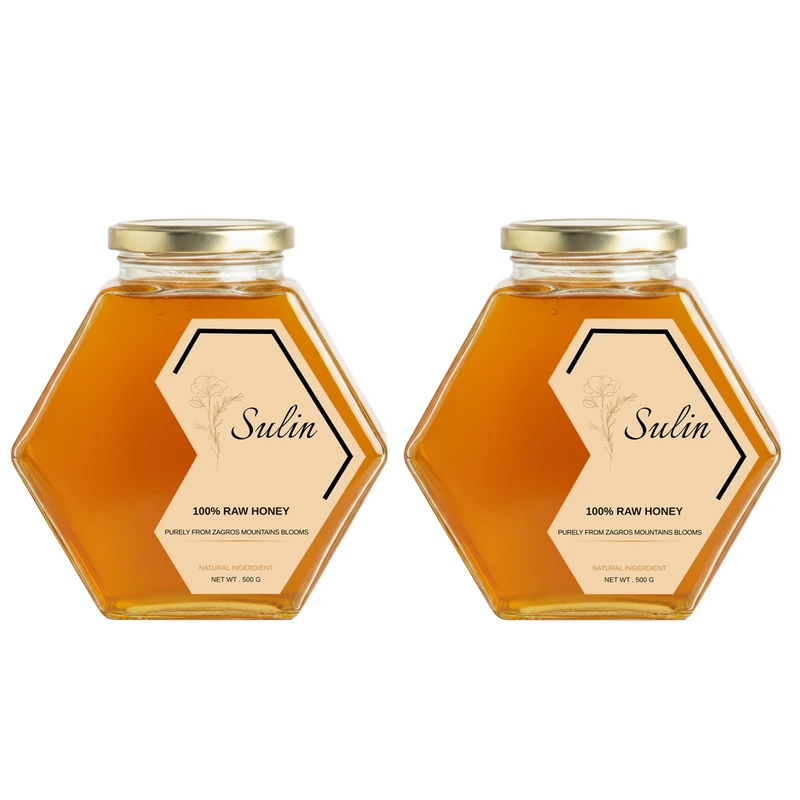 عسل طبیعی سولین - 500 گرم بسته 2 عددی