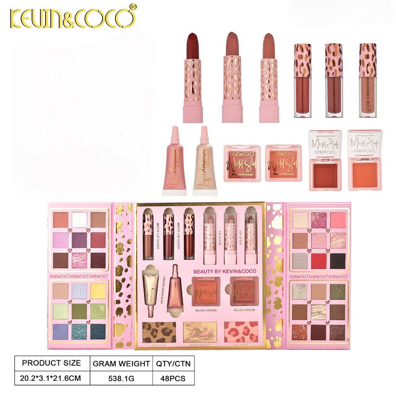 مجموعه آرایشی کوین کوکو مدل girly کد 01 بسته ۱۱ عددی