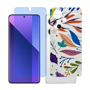 Glass Together model anti blue Screen Protector Suitable for Xiaomi Redmi Note 13 Pro Plus Mobile Phone with Back cover sticker