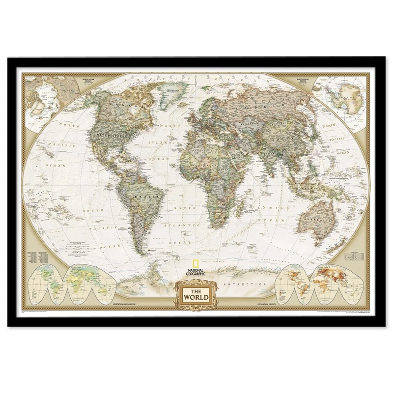 تابلو بکلیت طرح نقشه جهان مدل B-S1296