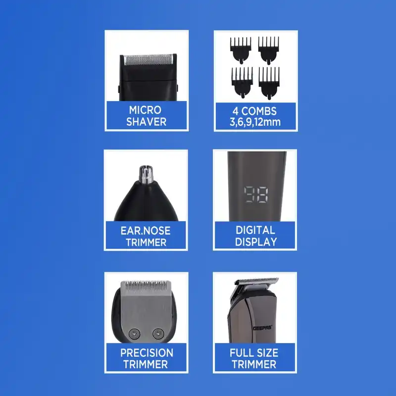 ماشین اصلاح موی سر و صورت جی پاس مدل GTR56041