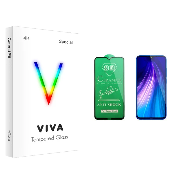 محافظ صفحه نمایش سرامیکی ویوا مدل 4K مناسب برای گوشی موبایل شیائومی Redmi Note 8