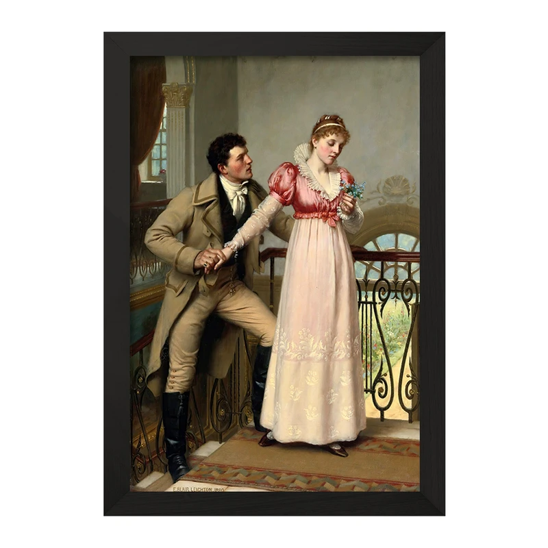 تابلو خندالو مدل نقاشی بله یا خیر اثر ادموند بلر لیتون کد F12458