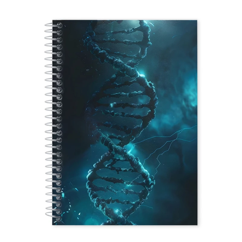 دفتر زبان ۱۰۰ برگ طرح DNA مدل آراز رسام