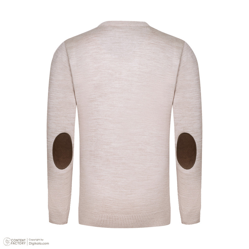 پلیور مردانه تریکو پاییزان مدل  یقه گرد کد PR700 رنگ کِرِم
