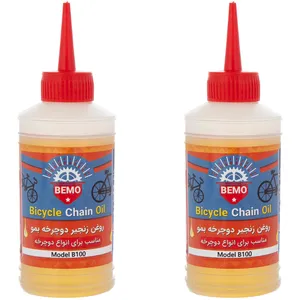 روغن زنجیر دوچرخه بمو مدل B100 حجم 80 میلی لیتر بسته 2 عددی