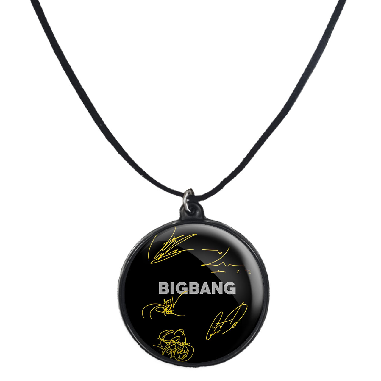 گردنبند پرمانه طرح گروه موسیقی BIG BANG کد pmb.15128 مدل دو طرفه