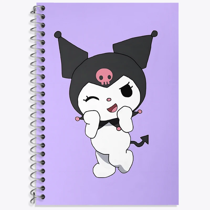 دفتر نت موسیقی 50 برگ خندالو طرح کرومی (Kuromi) کد N4826