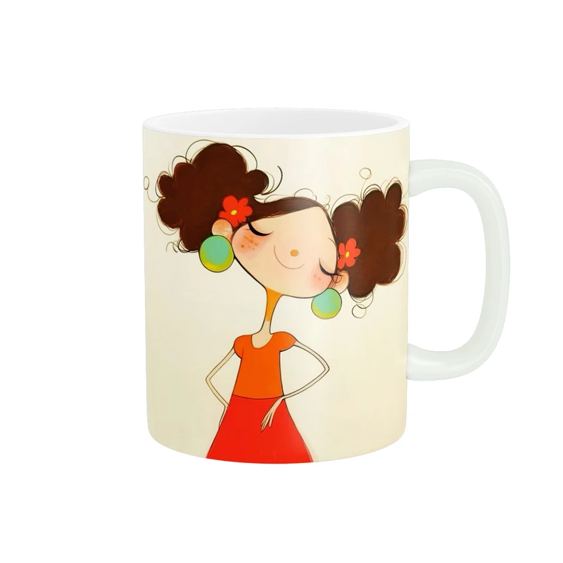 ماگ پاد آفرین طرح دختر ناز کد 2241