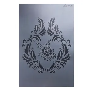 شابلون خانه نگار طرح داماسک گل کد 898