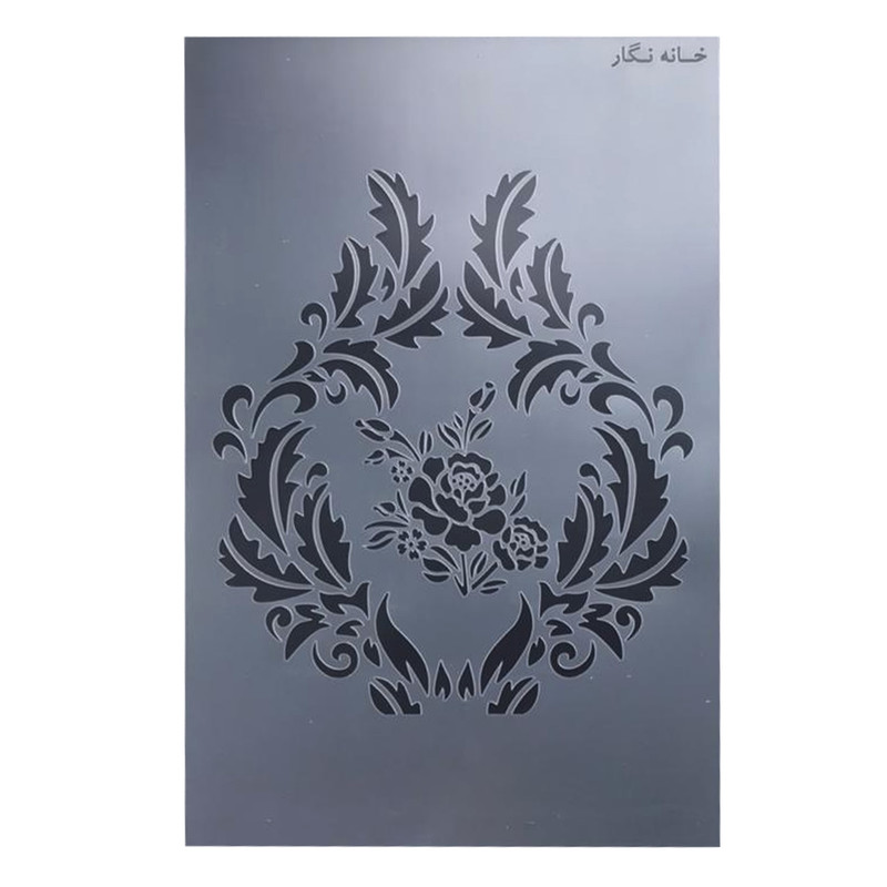 شابلون خانه نگار طرح داماسک گل کد 898