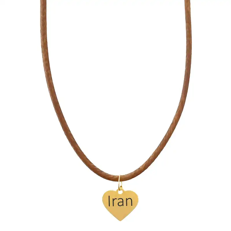 گردنبند طلا 18 عیار زنانه الن نار مدل ايران