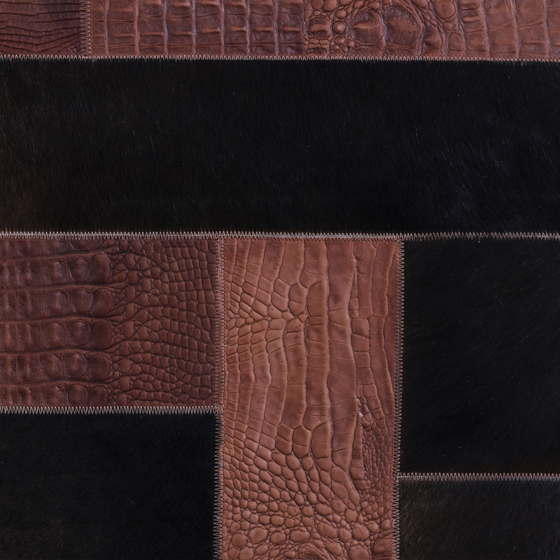 کلاژ فرش چرم و پوست مدل LFR002