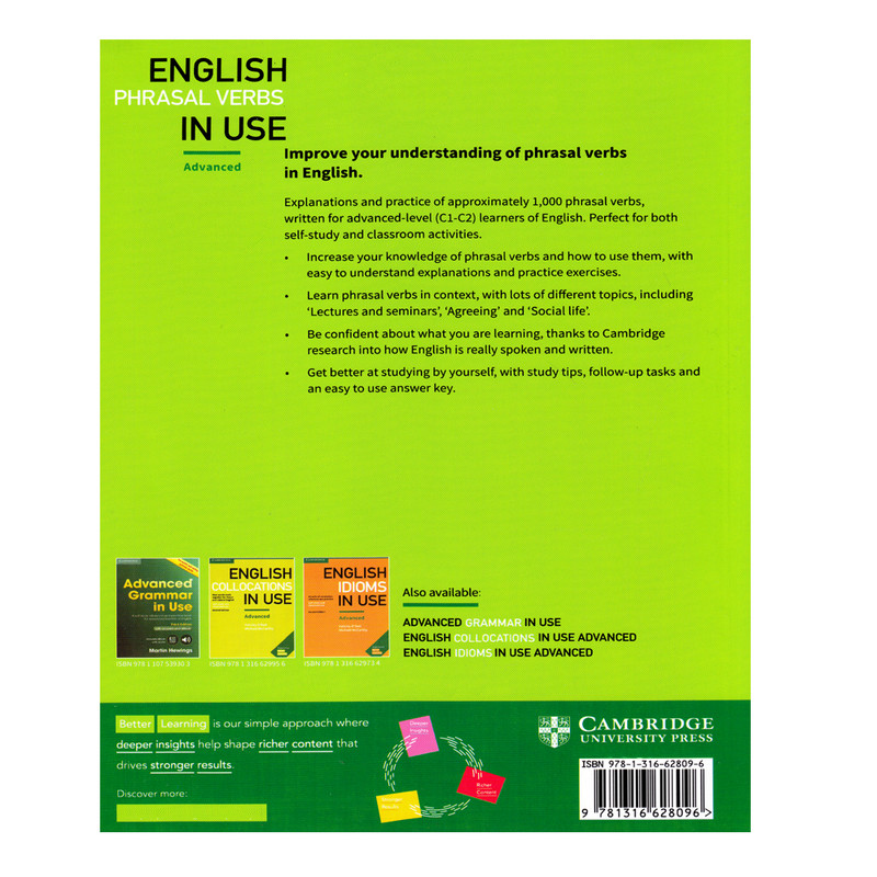 قیمت و خرید کتاب English Phrasal Verbs In Use Advanced اثر Michael ...