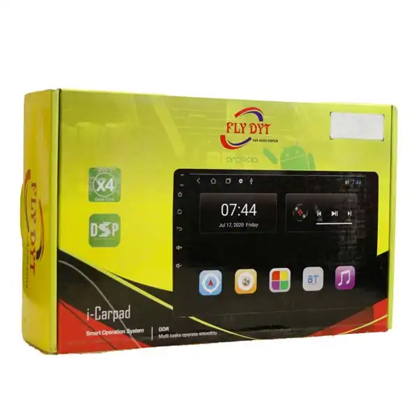 پخش کننده تصویری خودرو فلای دی وای تی مدل فابریک مناسب برای تیبا