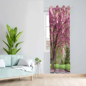 پرده طرح بهاری مدل مخمل پانچی کد 4905 z سایز 140x200 سانتی متر