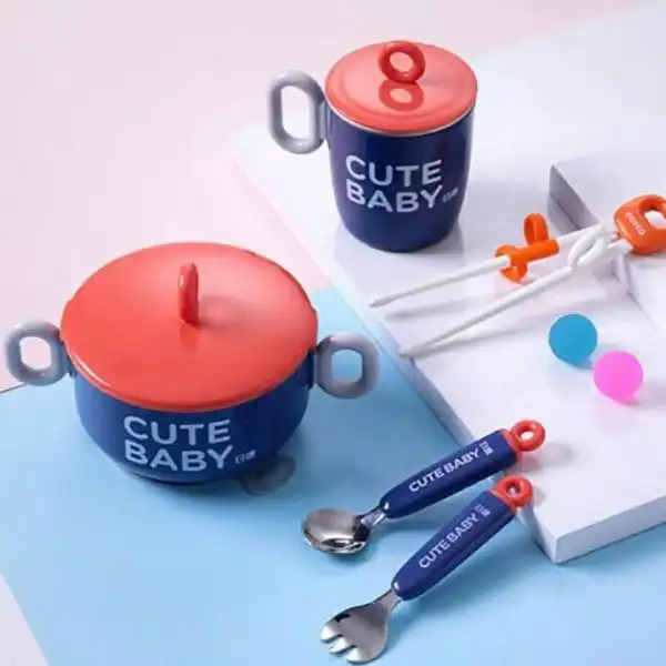 ظرف غذا کودک رووکو مدل کیوت بیبی مجموعه 5 عددی