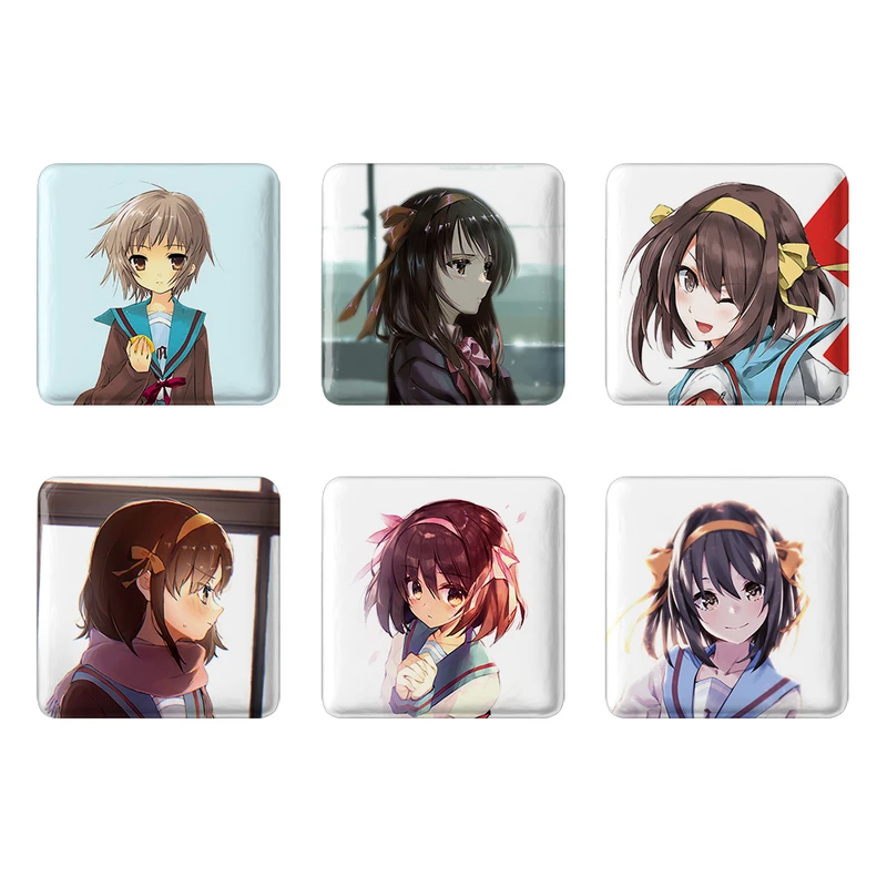 مگنت خندالو طرح انیمه ناپدید شدن هارومی سوزومیا The Disappearance of Haruhi Suzumiya کد 1430A مجموعه 6 عددی