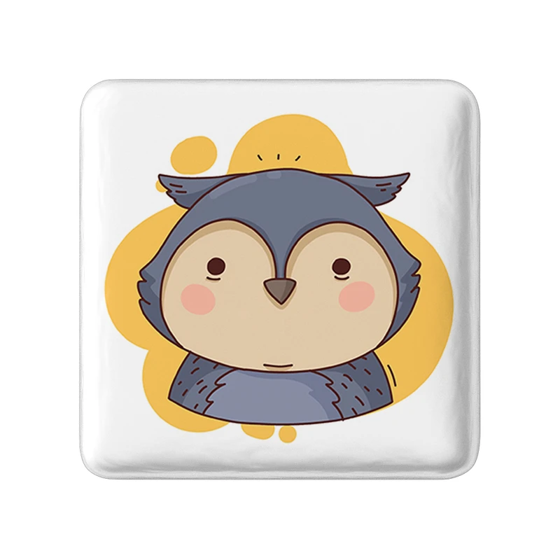 مگنت خندالو طرح جغد حیوانات بامزه مدل مربعی کد 37172