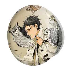 آینه جیبی خندالو طرح آکاشی‌ کیجی انیمه آبشار سرنوشت هایکیو کاگیاما مدل تاشو کد 11193 