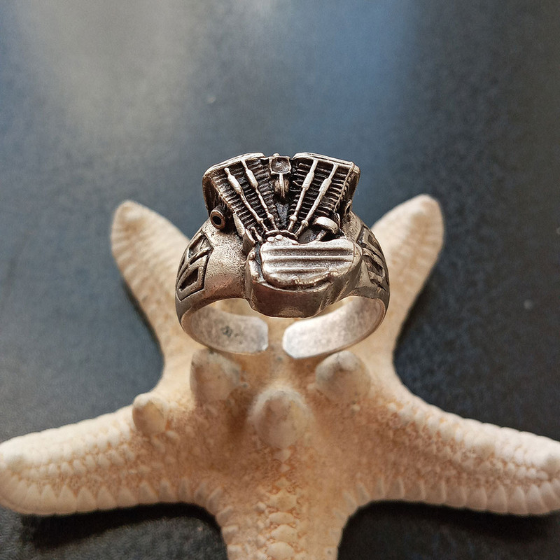 انگشتر مردانه مدل Car engine کد GMC