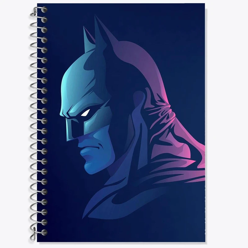 دفتر زبان 50 برگ خندالو مدل سه خط طرح بتمن Batman کد 24252