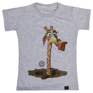 تی شرت آستین کوتاه دخترانه 27 مدل ماداگاسکار کد V181