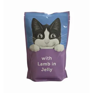 پوچ گربه فلیکس مدل گوشت بره طعم بره وزن 85 گرم