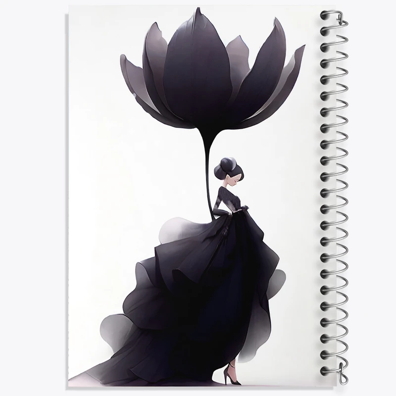 دفتر ژورنال نویسی 50 برگ خندالو مدل نقطه ای طرح دخترانه کد F7284