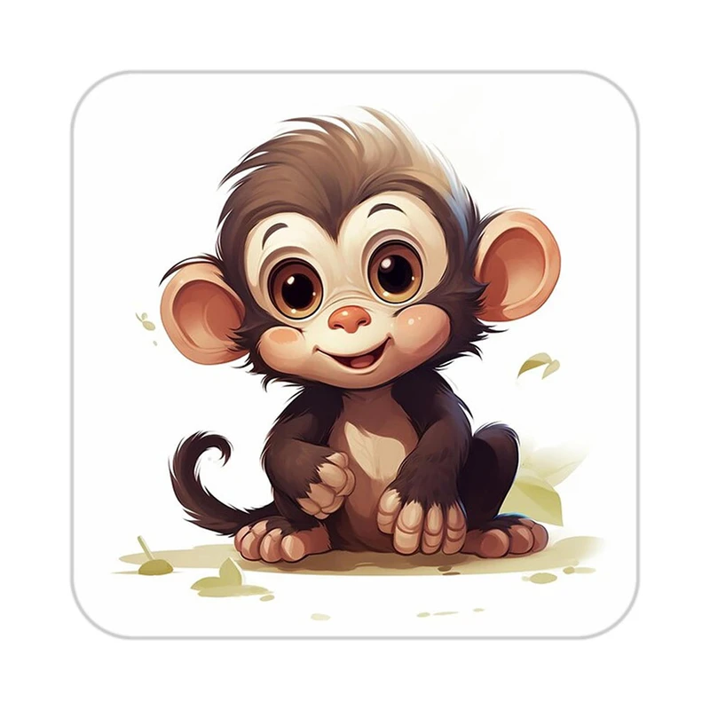 زیر لیوانی کاکتی طرح حیوانات کارتونی مدل mp28268