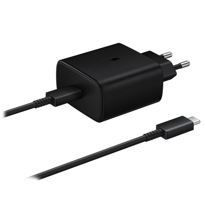مشخصات، قیمت و خرید شارژر دیواری 45 وات سامسونگ مدل EP-TA845 به همراه کابل تبدیل USB-C | دیجی‌کالا