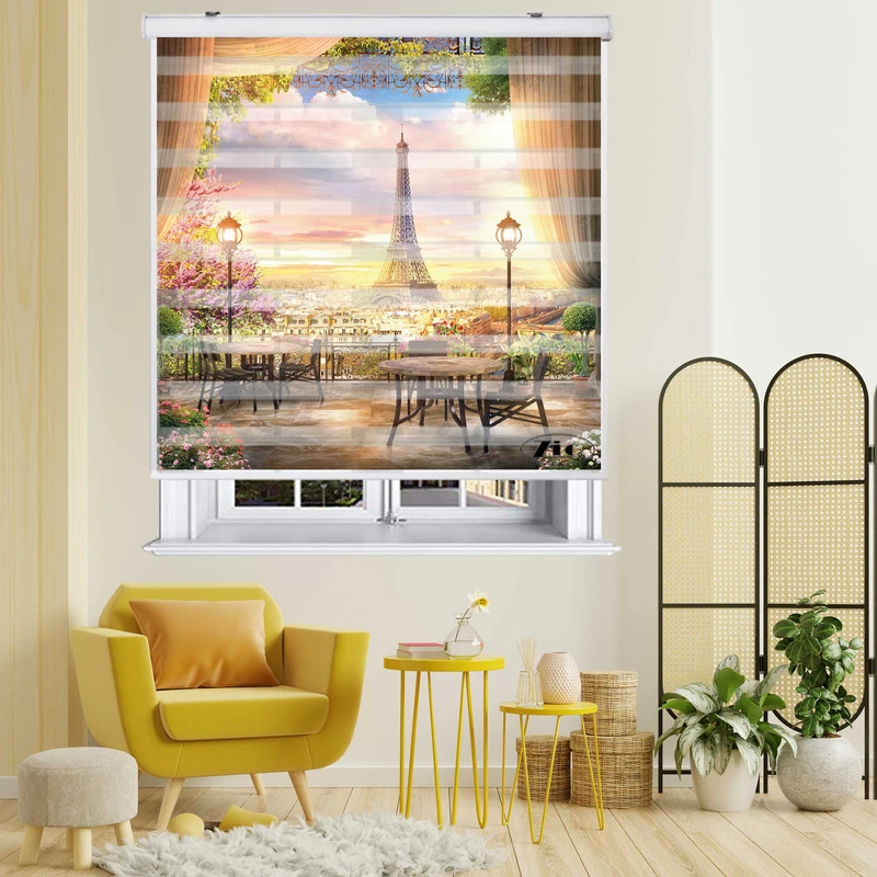 پرده زبرا زیو کد L5011 سایز 150X150 سانتی متر