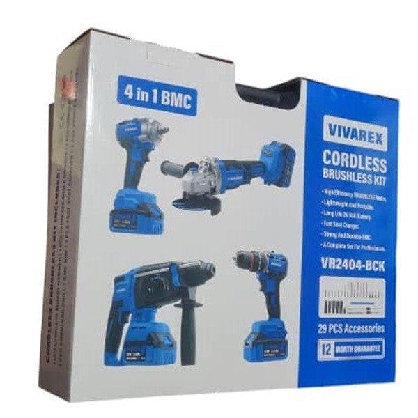 دریل ویوارکس مدل VR2404-BCK مجموعه چهار عددی دریل ویوارکس مدل VR2404-BCK مجموعه چهار عددی