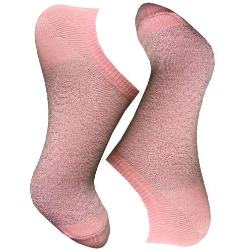 جوراب زنانه دکتر جوراب مدل زیرقوزکی پنبه لمه دار رنگ صورتی