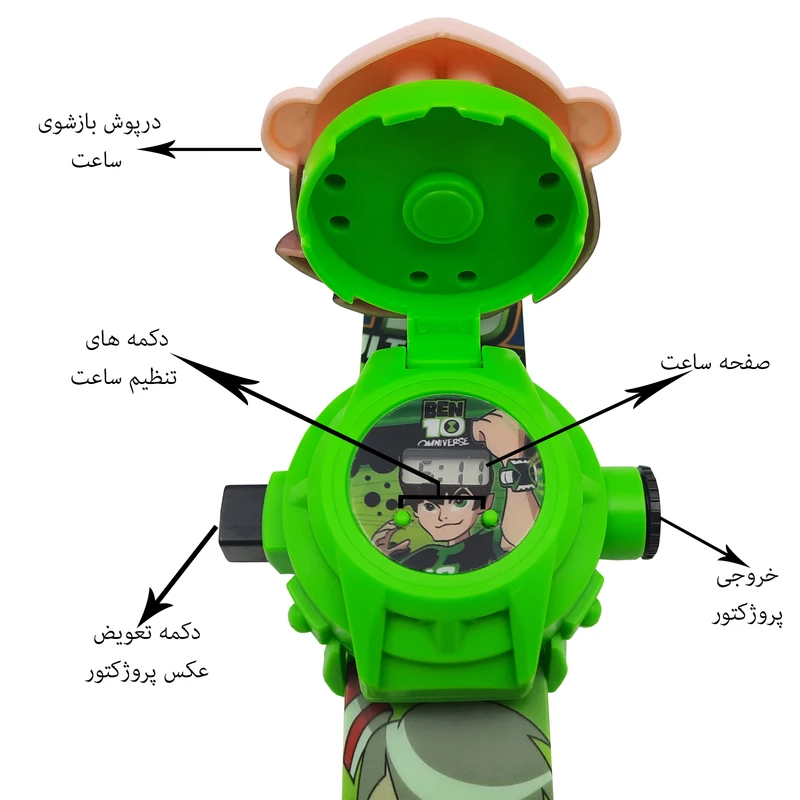 عکس شماره 6 : ساعت مچی دیجیتال مدل بن تن