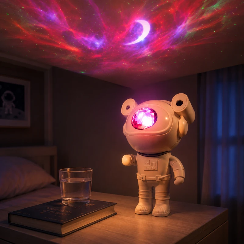 چراغ خواب مدل Astronaut طرح کهکشان