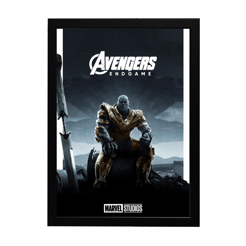 تابلو طرح فیلم Avengers Endgame کد 01 فریم مشکی