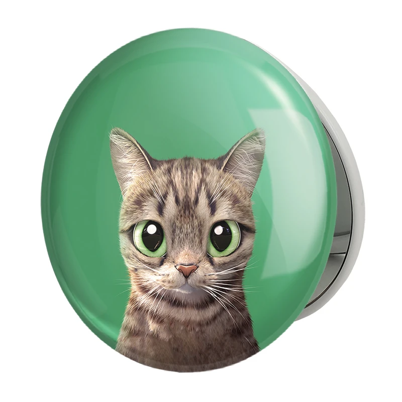 آینه جیبی خندالو طرح گربه مدل تاشو کد 28319 