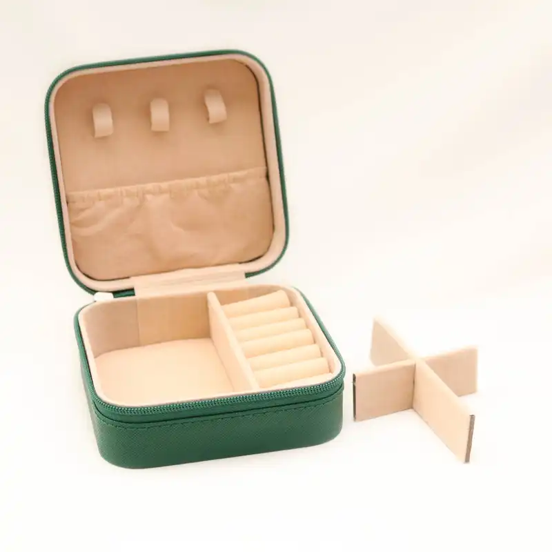 جعبه جواهرات مدل کوچک مربعی چرمی