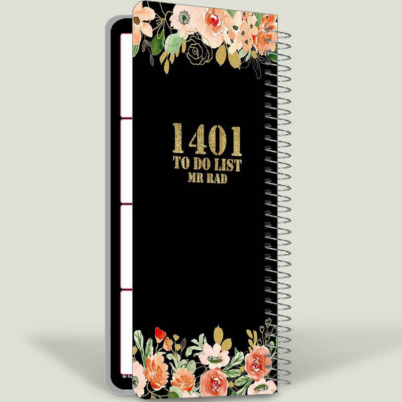 سالنامه سال 1401 مستر راد مدل to do list طرح پلنر گل کد Flower 1614