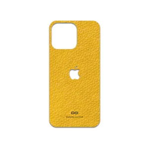 MAHOOT Mustard-Leather Cover Sticker for Apple iPhone 14 Pro Max