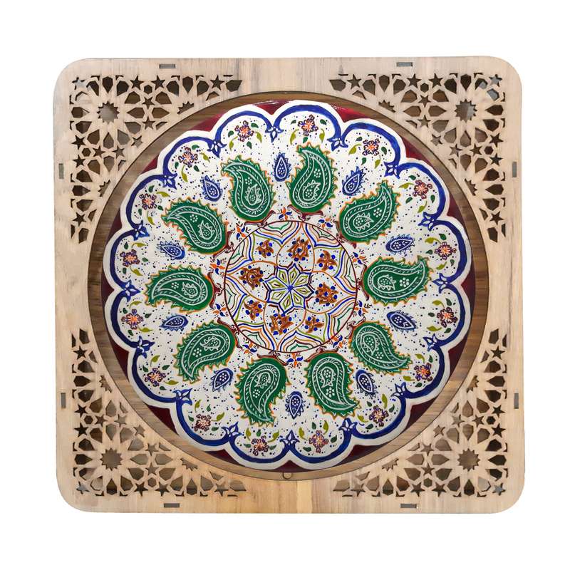 بشقاب دیوارکوب سفالی مدل 117008005