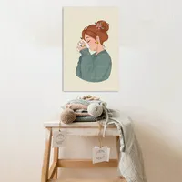 تابلو شاسی مدل حلما طرح نقاشی دخترانه 1002