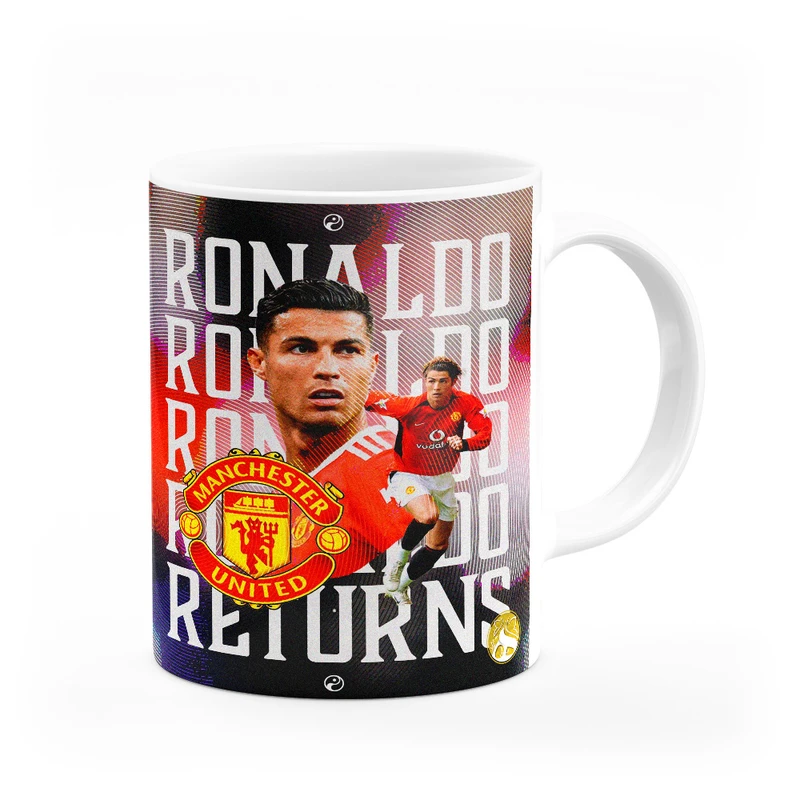 ماگ هومرو طرح تیم باشگاه فوتبال منچستر یونایتد کریستیانو رونالدو مدل MG4947