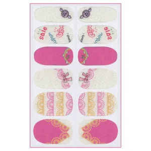 استیکر طراحی ناخن مدل ژله ای کد FN21