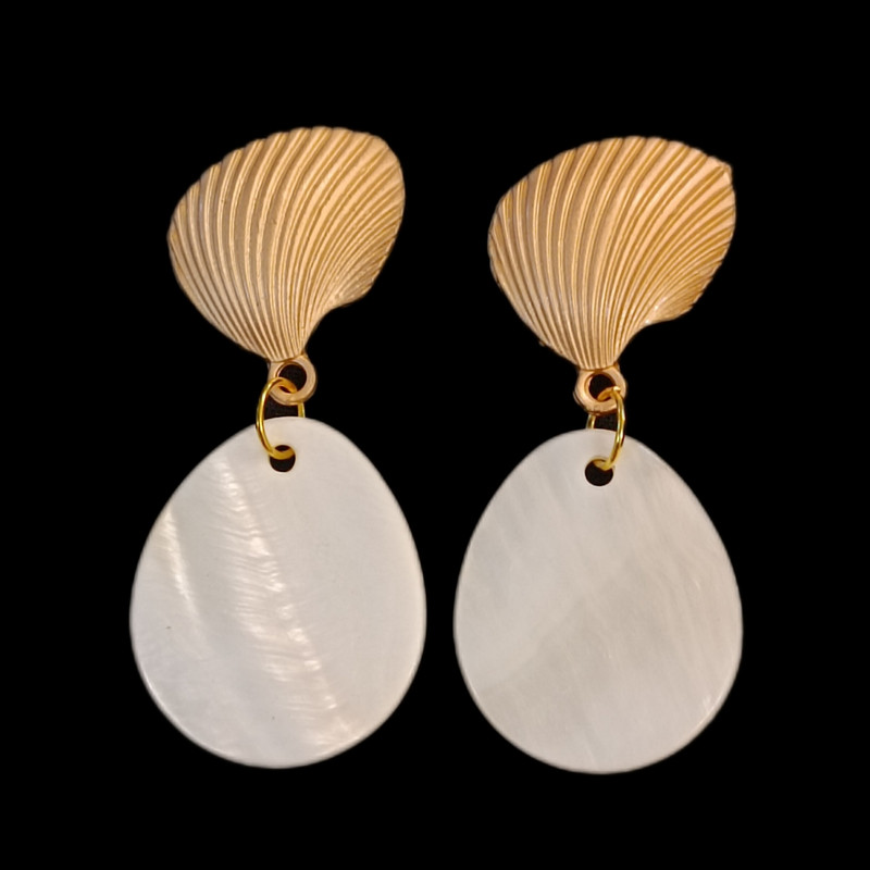 گوشواره زنانه مدل صدف